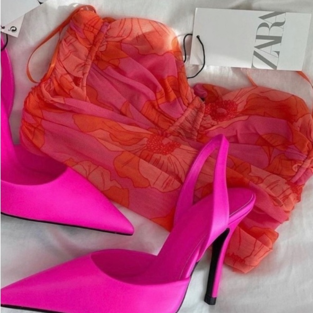 Zara Tulle Bustier Crop Top. NWT. Size Small. - Picture 11 of 11
